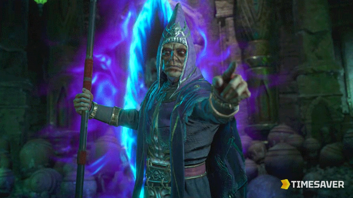 A Death Cult enemy channels arcane power in Diablo 4 Season of Death Awakening