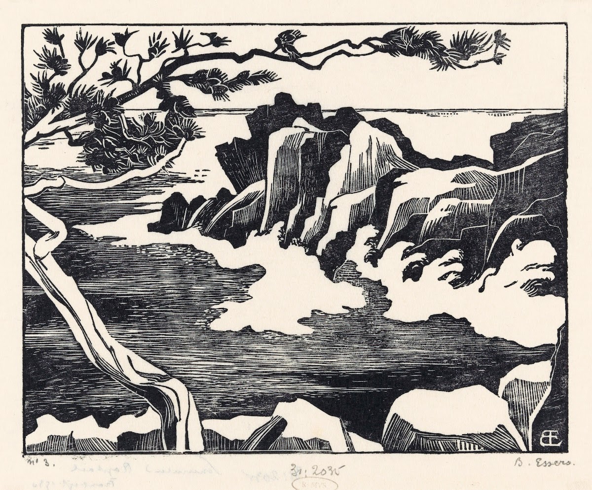 Rotskust bij Saint Raphaël 1930