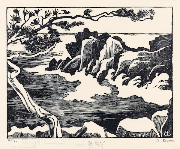 Rotskust bij Saint Raphaël 1930