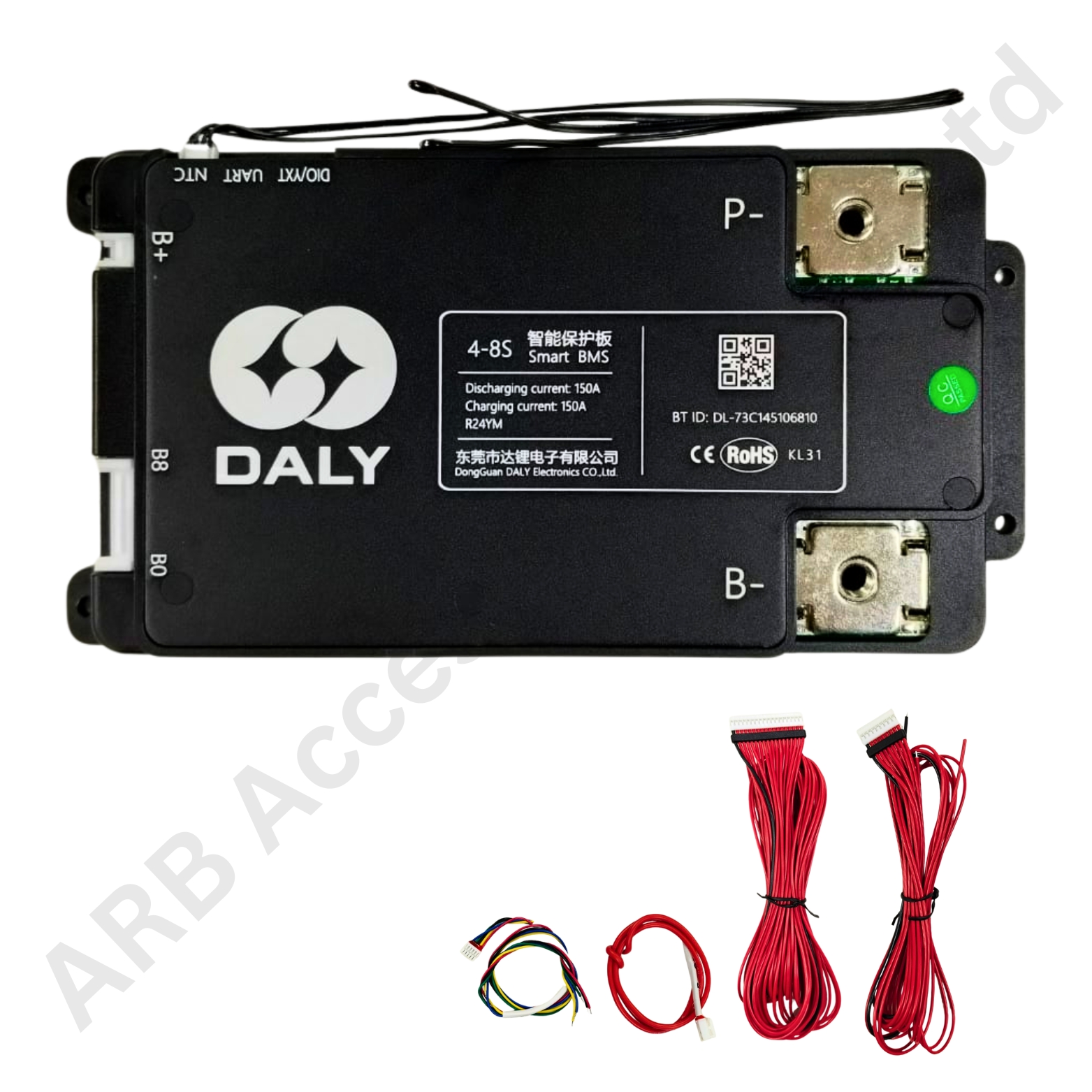 DALY BLACK SMART BMS 4-8S 150A (10da4)