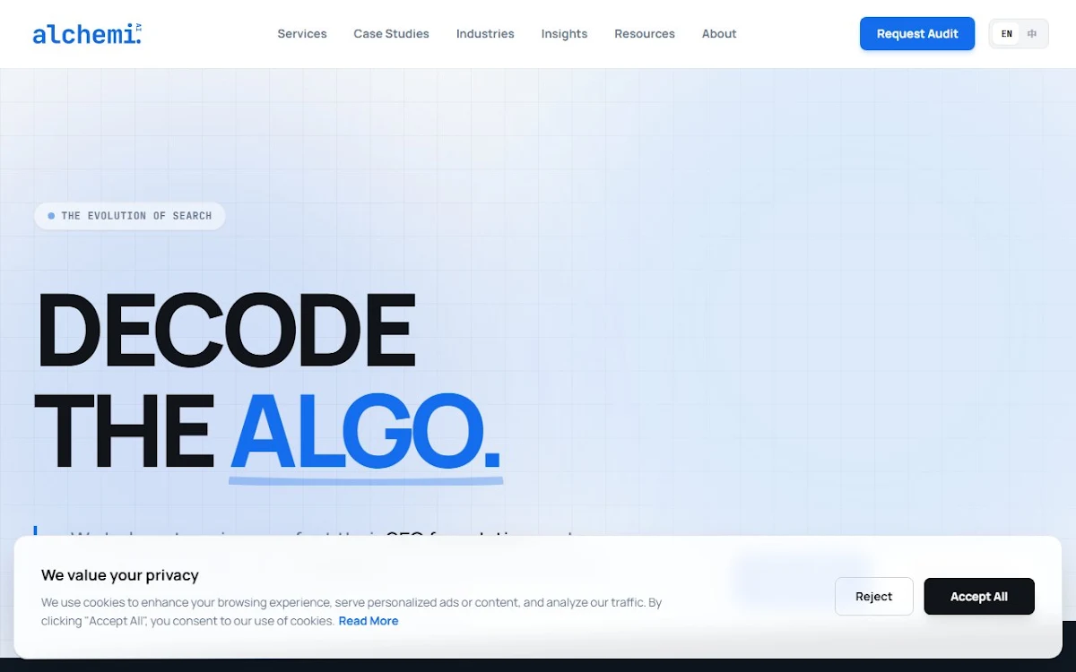 Captura de Alchemi.ai