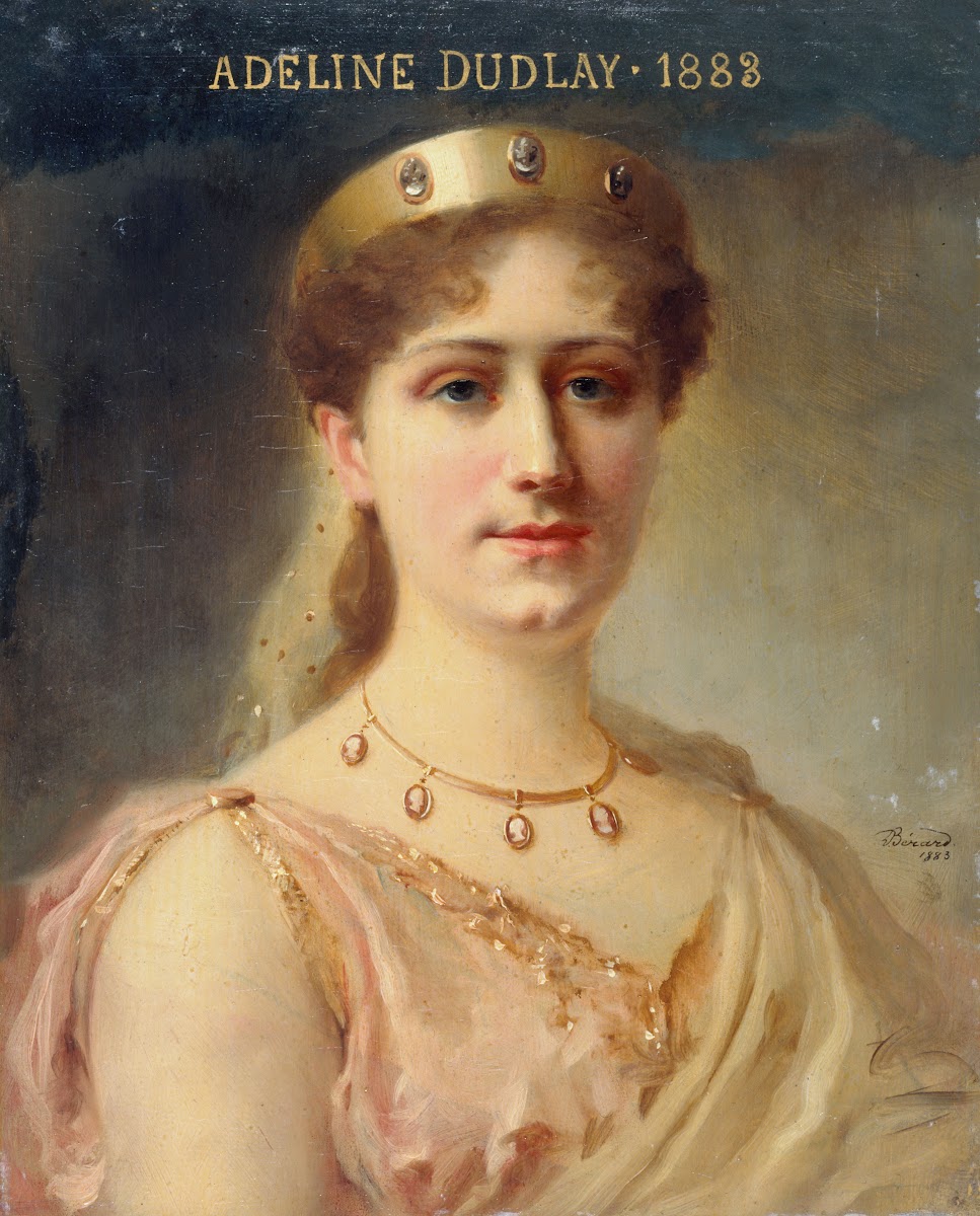 Portrait dAdeline Dudlay 1858 1934 sociétaire de la Comédie Française dans le rô