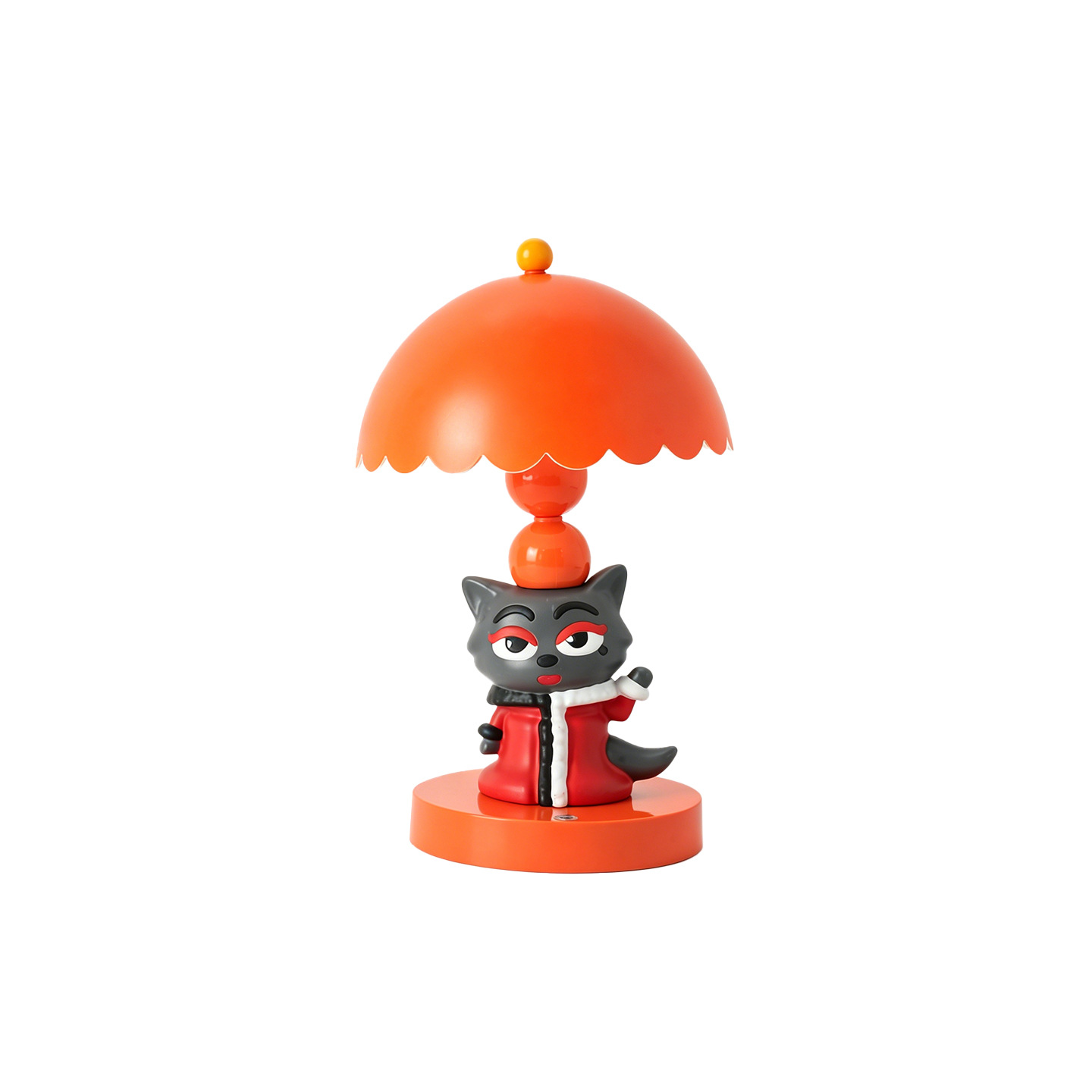 Cartoon Table Lamp, Red, Enamel Finish