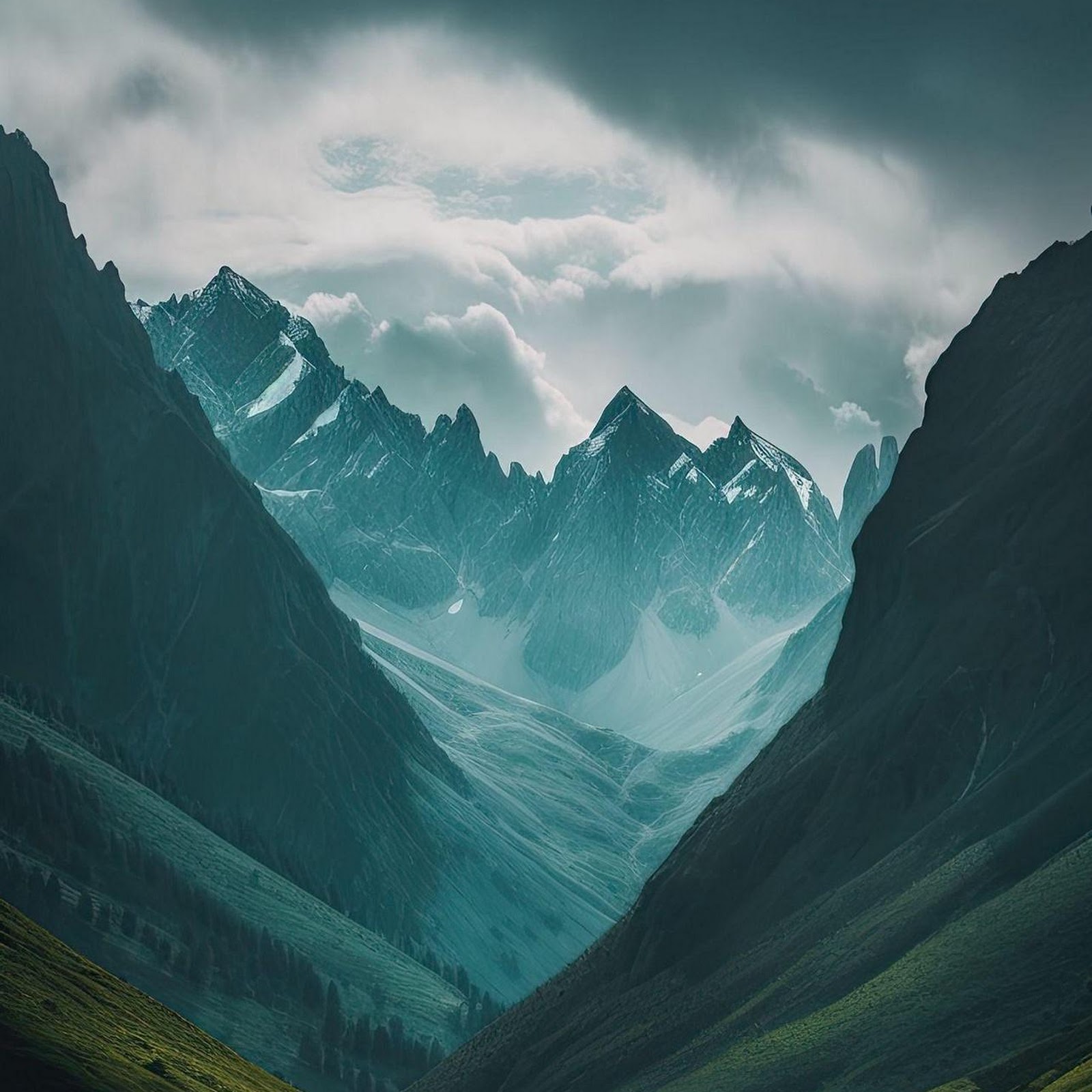 Download Green Mountain Valley Stream Full HD iPhone