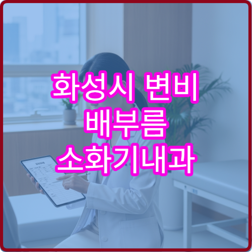 화성시 변비 배부름 소화기내과 대장내시경 치료 병원