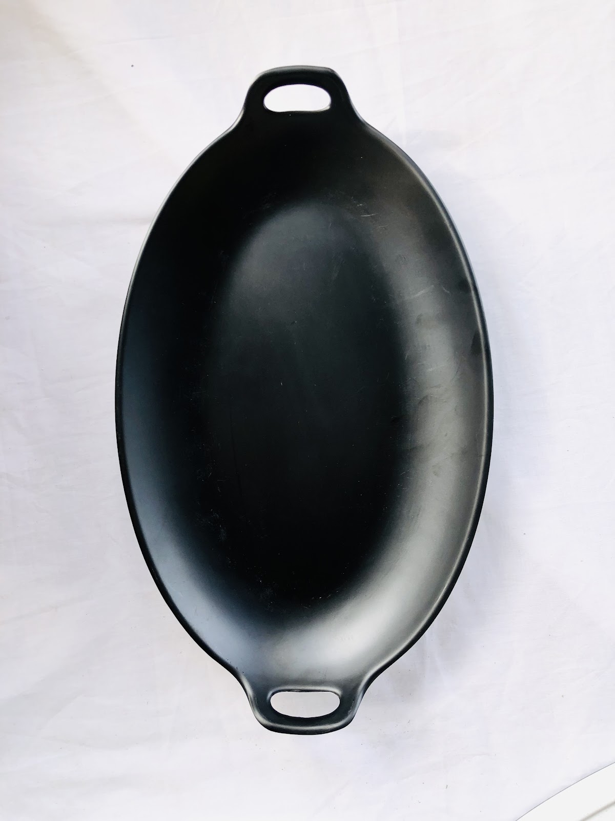 Melamine Oval Black Plate 78034-13-4