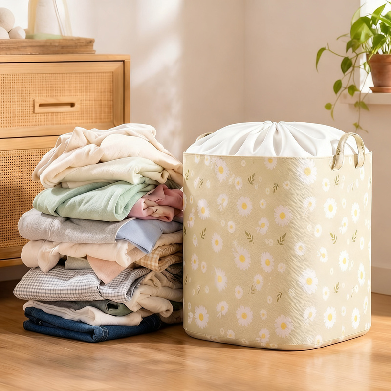 Storage bag for bedding and clothing