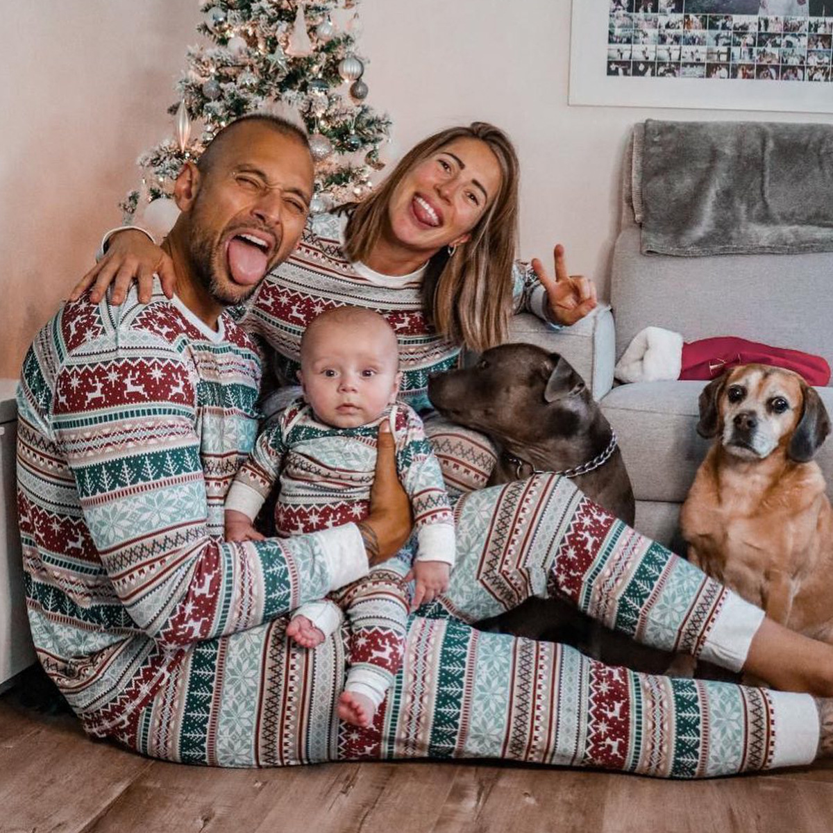 Family Pajama Set, festive design for the whole family