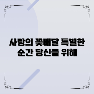 꽃배달서비스, 사랑의 순간, 연인 선물, 특별한 날, 초보 꽃배달