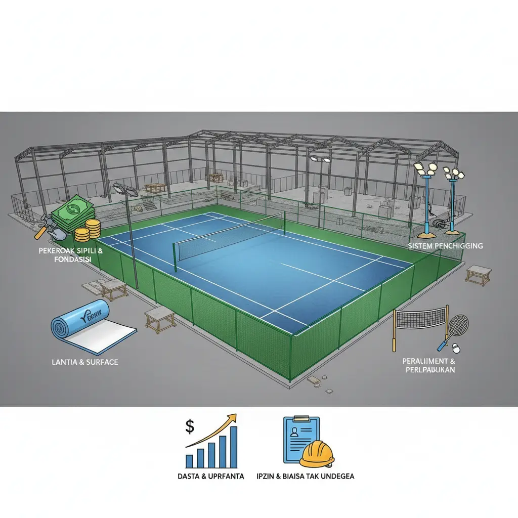 Biaya pembuatan lapangan badminton dari nol