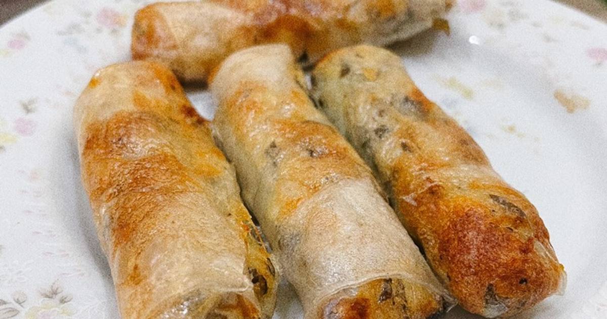 Nem rán khoai tây với nồi chiên không dầu