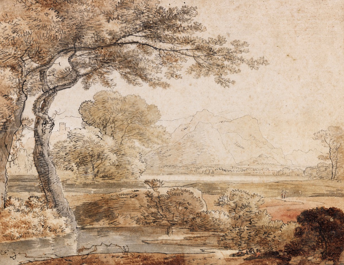 zugeschrieben  Voralpenlandschaft ca 1805