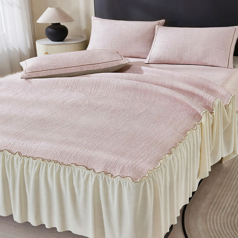 Ice Crystal Bedding with Bed Skirt, 3-piece