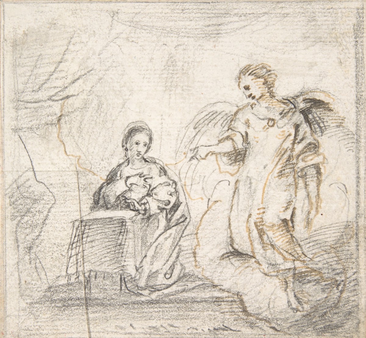 The Annunciation Angel Approaching From the Right 17001750