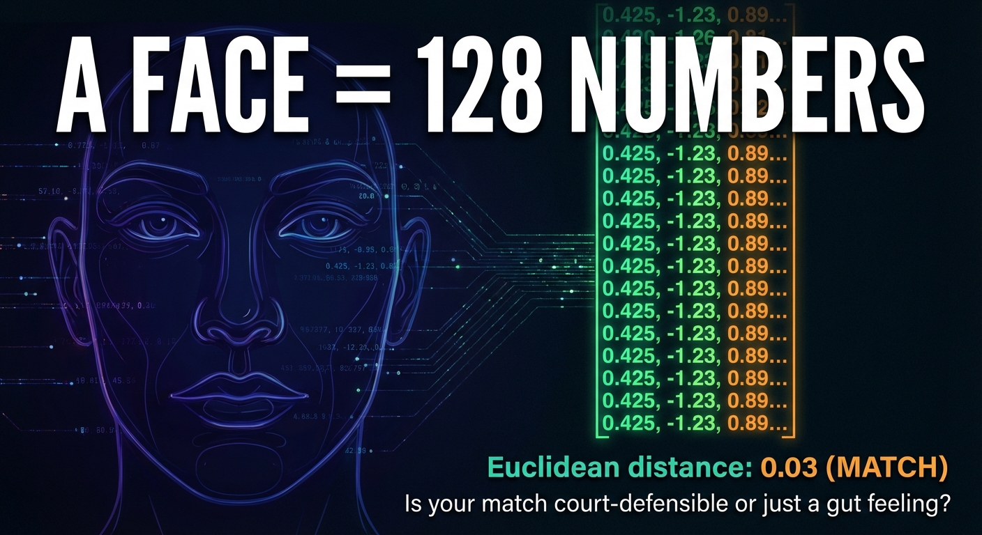 A Face Is Just 128 Numbers — Here's the Math That Proves It