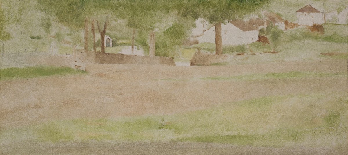 Landschap met brug te Fosset 1882   1883