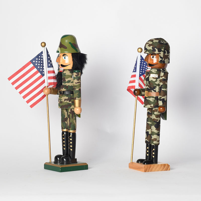 Nussknacker-Soldat aus Holz, 38 cm, dekorative Figur