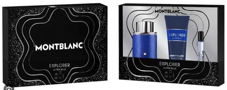 ESTUCHE MONT BLANC EXPLORER ULTRA BLUE HOMBRE 3PZS 100ML EDT + 7.5ML + AFTER SHAVE