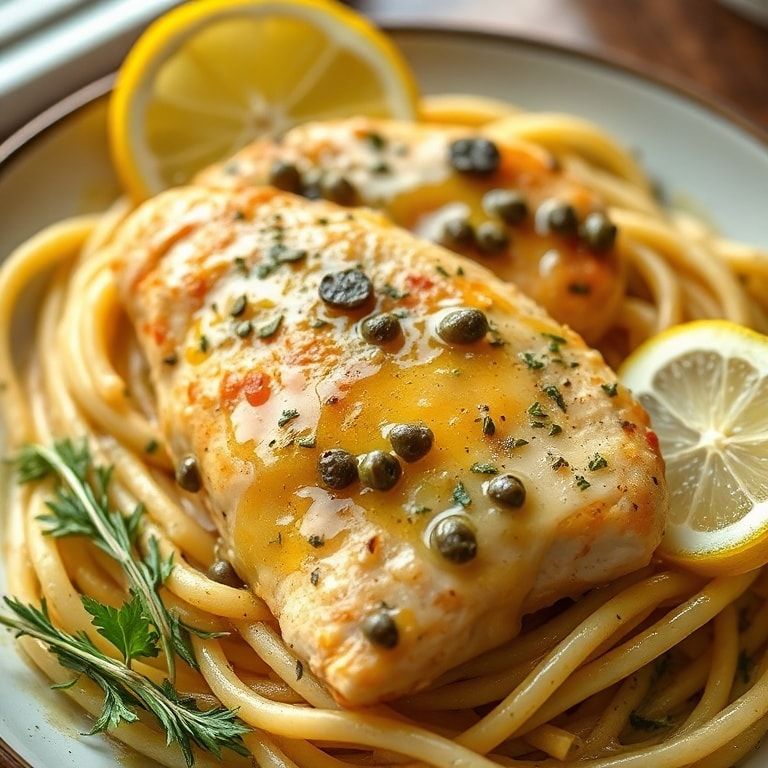 Classic Chicken Piccata with Lemon Caper Sauce Recipe: Easy & Flavorful