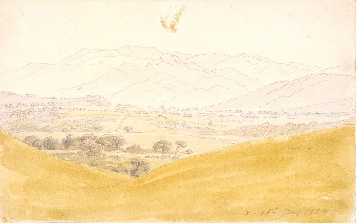 Bohemian Landscape with the Mittelgebirge 1828