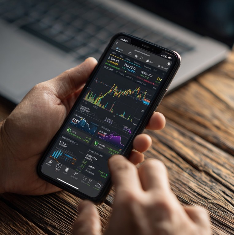 주식 앱을 처음 실행하는 모습