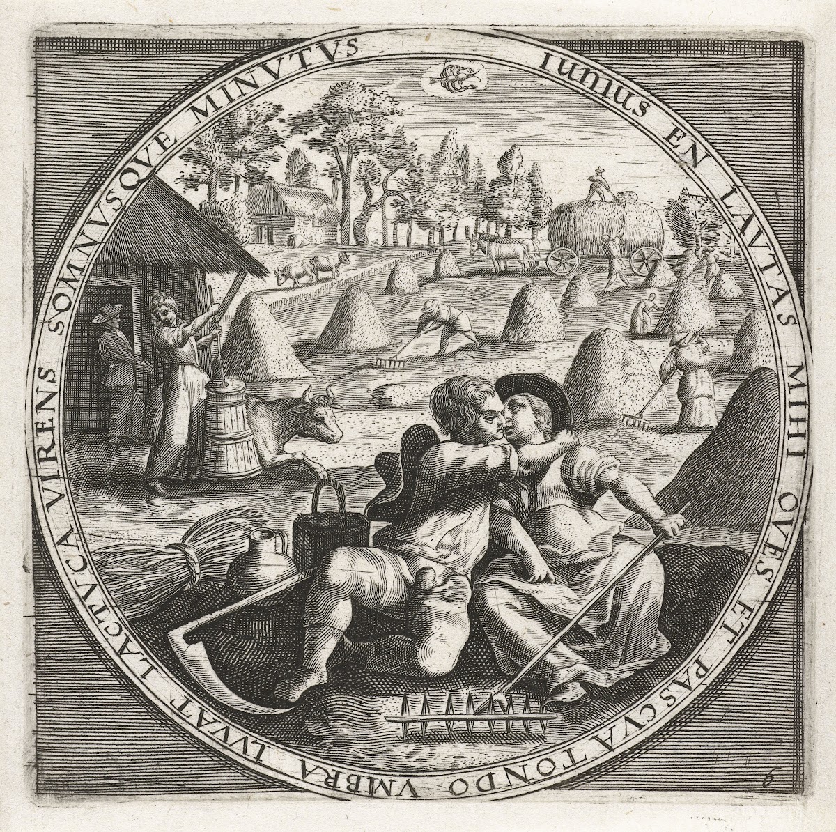 The month of June haymaking 1650 1675