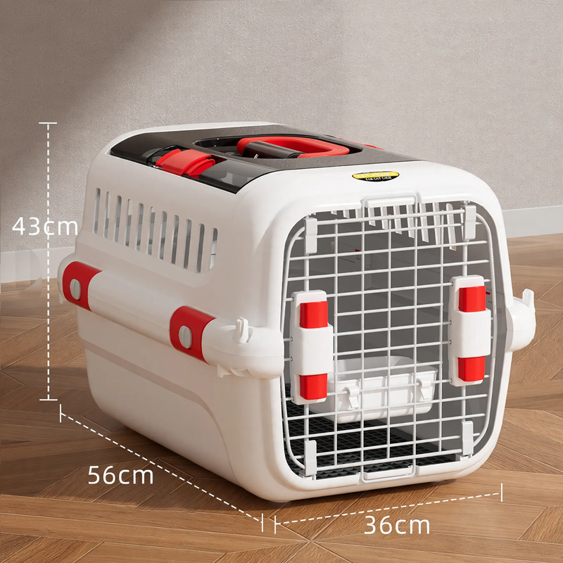 Pet transport box, PP, with window