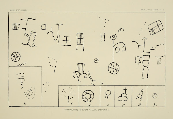Petroglyphs in Owens Valley California 10 1894