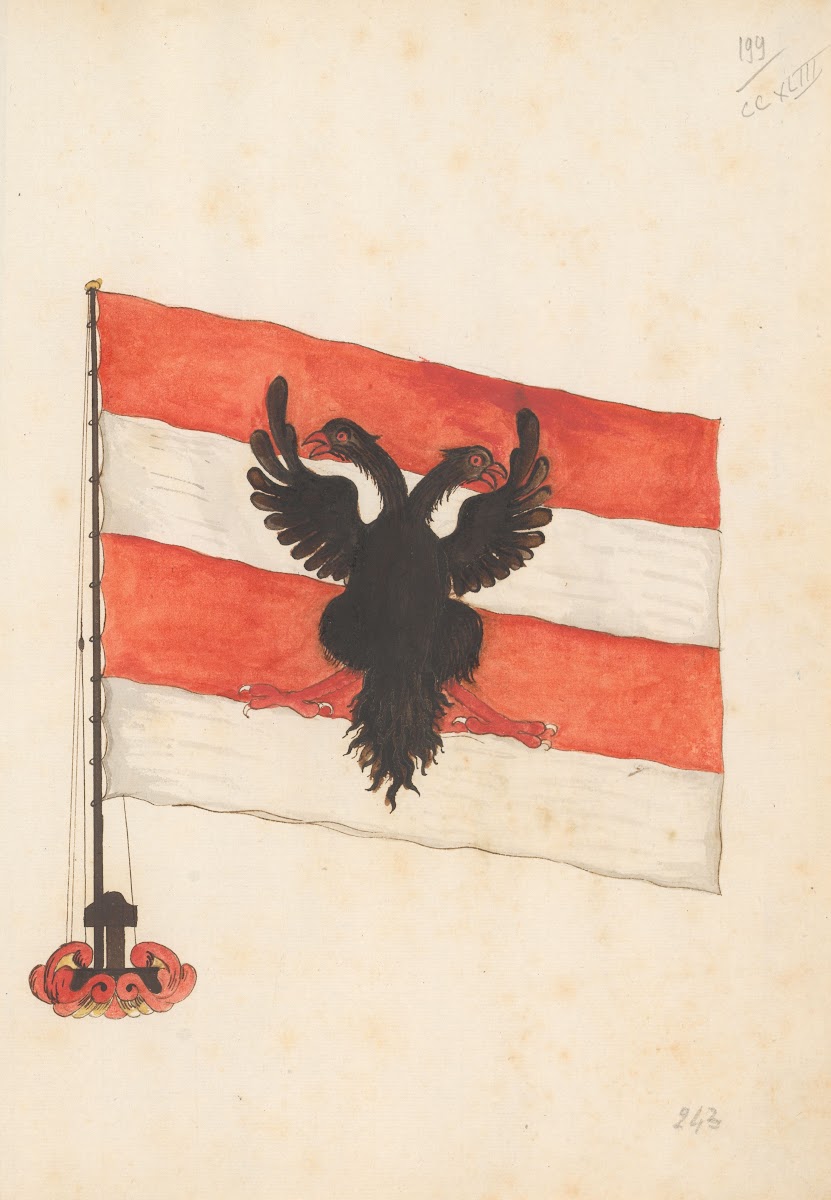 Flag of Lübeck 1667 1670