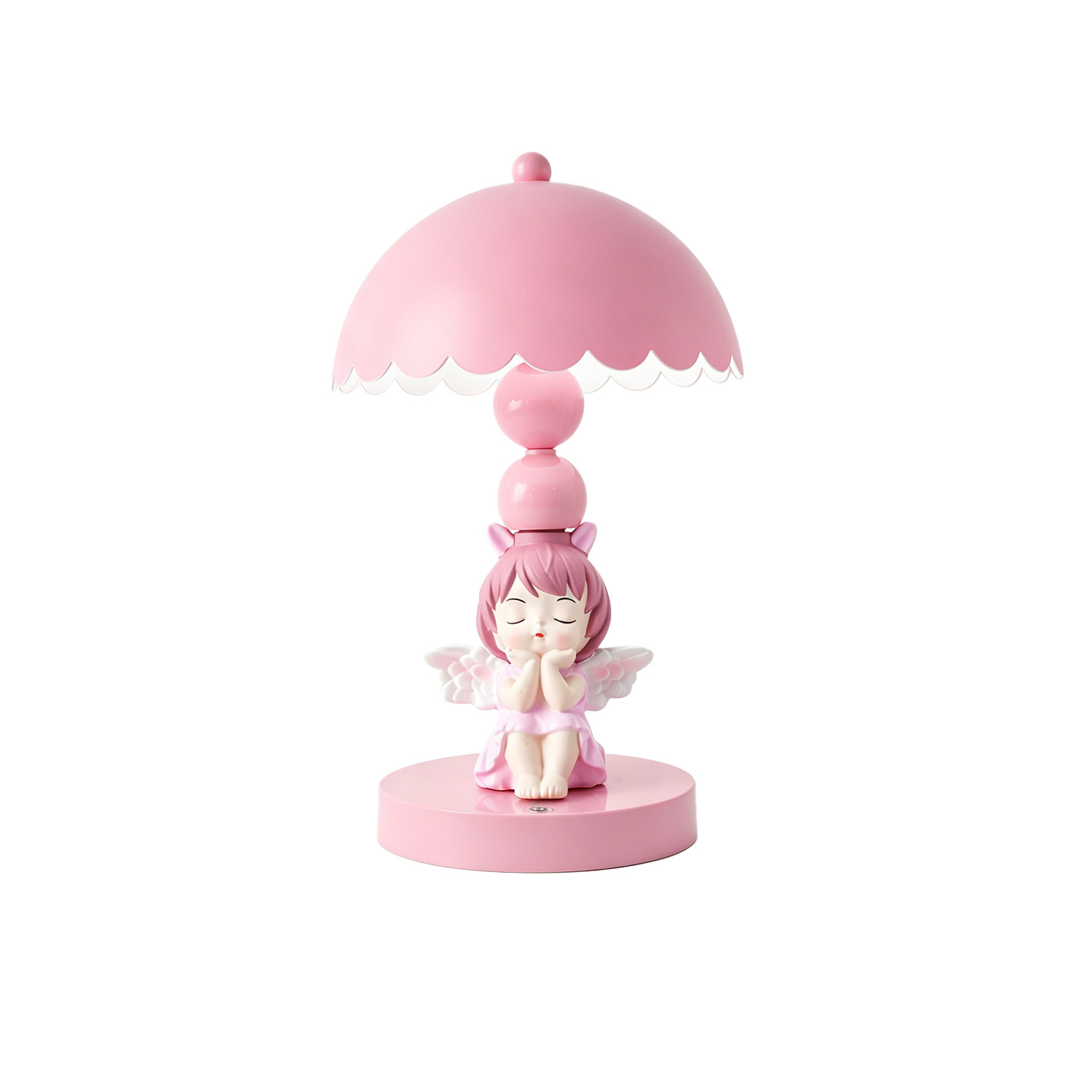 Pink Angel Table Lamp with Color Change, Touch Control