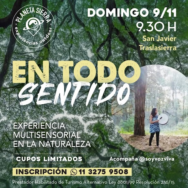EN TODO SENTIDO Experiencia Multisensorial en la Naturaleza