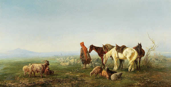 A Shepherd In The Caucasus 1874