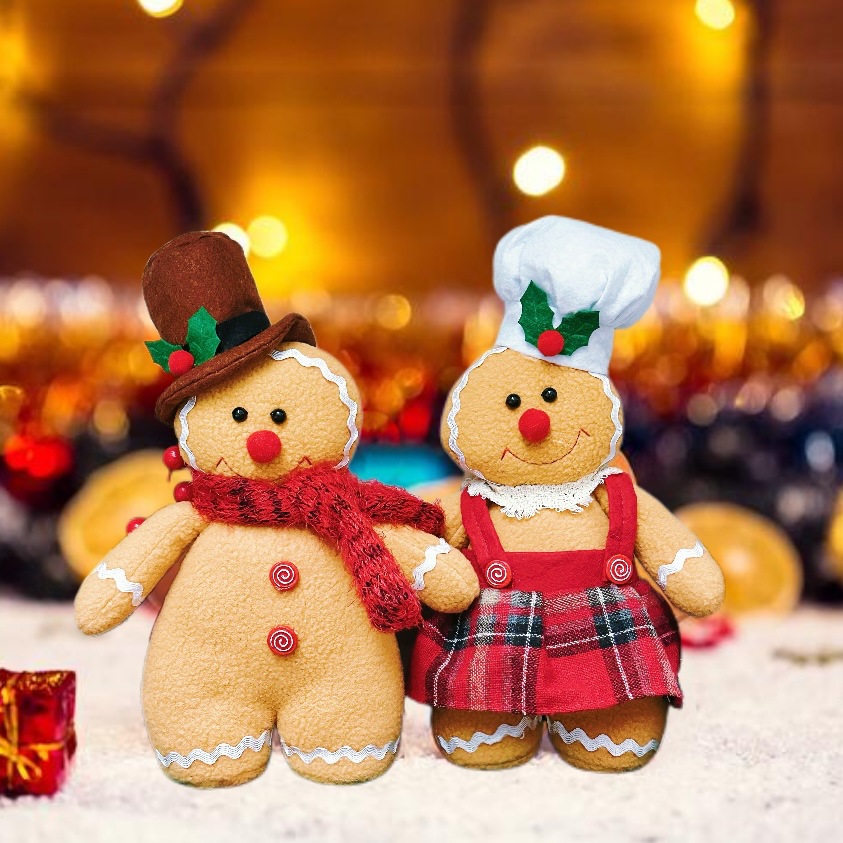 Decorative Gingerbread Man Doll for Christmas