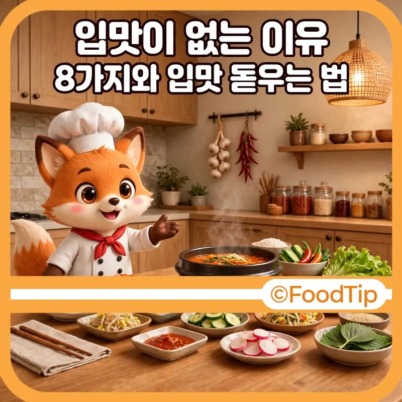 입맛이 없는 이유 8가지와 입맛 돋우는 법 썸네일 - 입맛 돋우는 식사를 차리는 셰프 여우