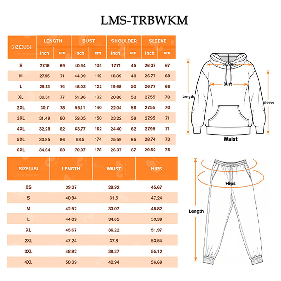 AOP Universal Hooded Sweatshirt & TRB Men's Sweatpants Set