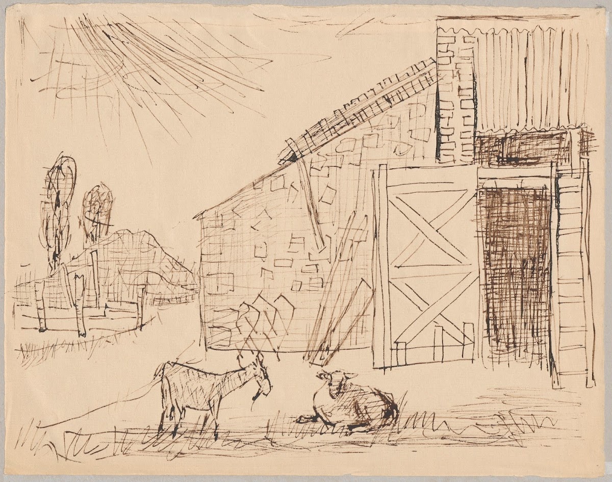 Kozy na podwórku 1932