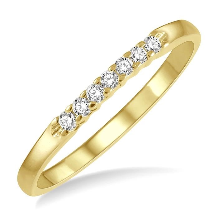 7 Stone Diamond Wedding Band