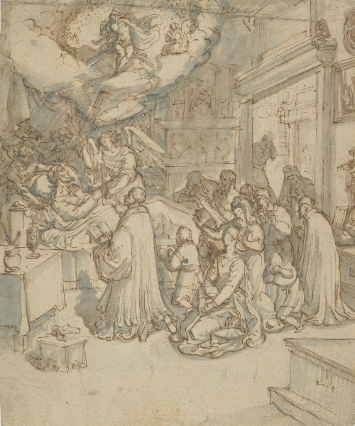 Allegory of the Death of a Religious Man 17th century