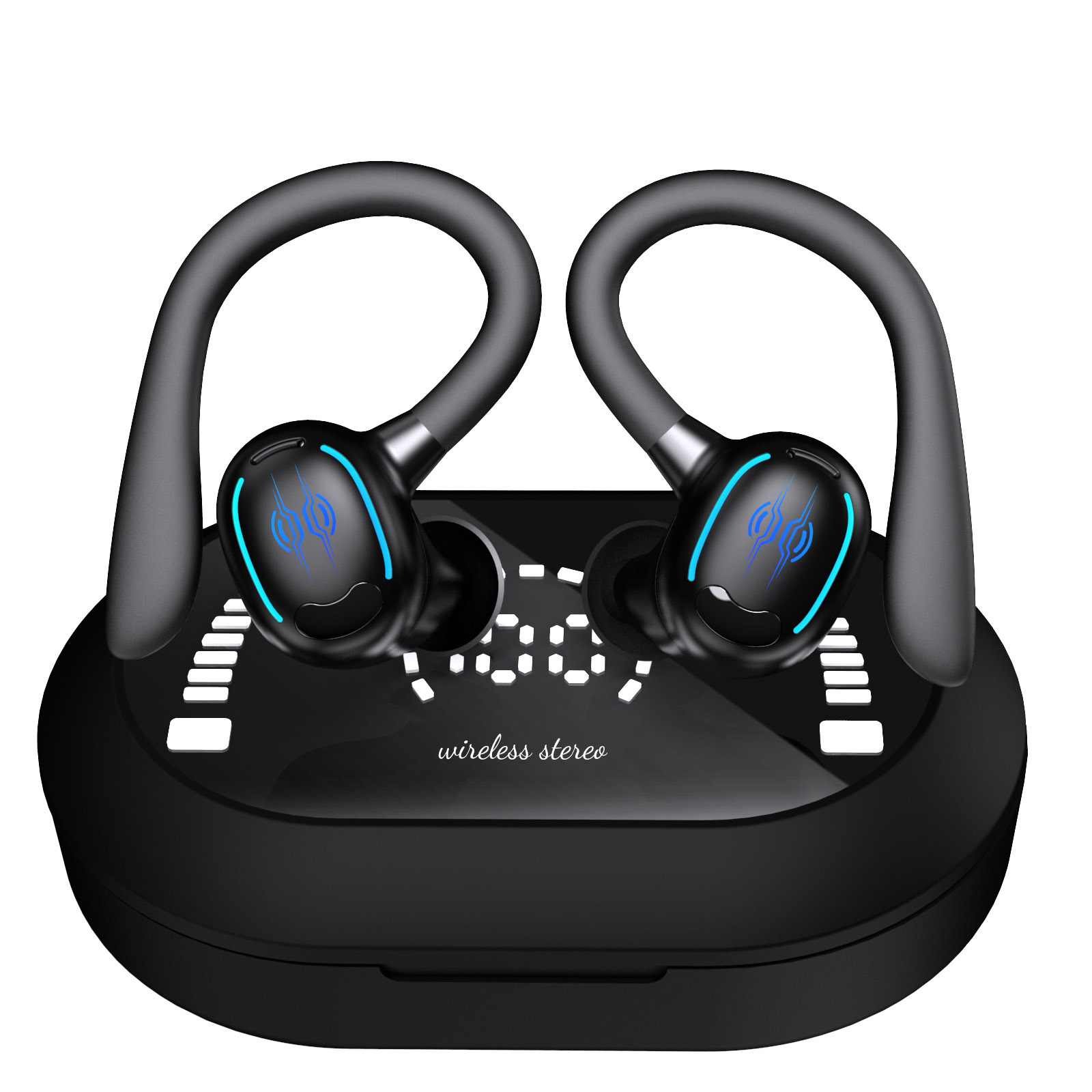 Over-ear Bluetooth earphones, clear calls, long battery life