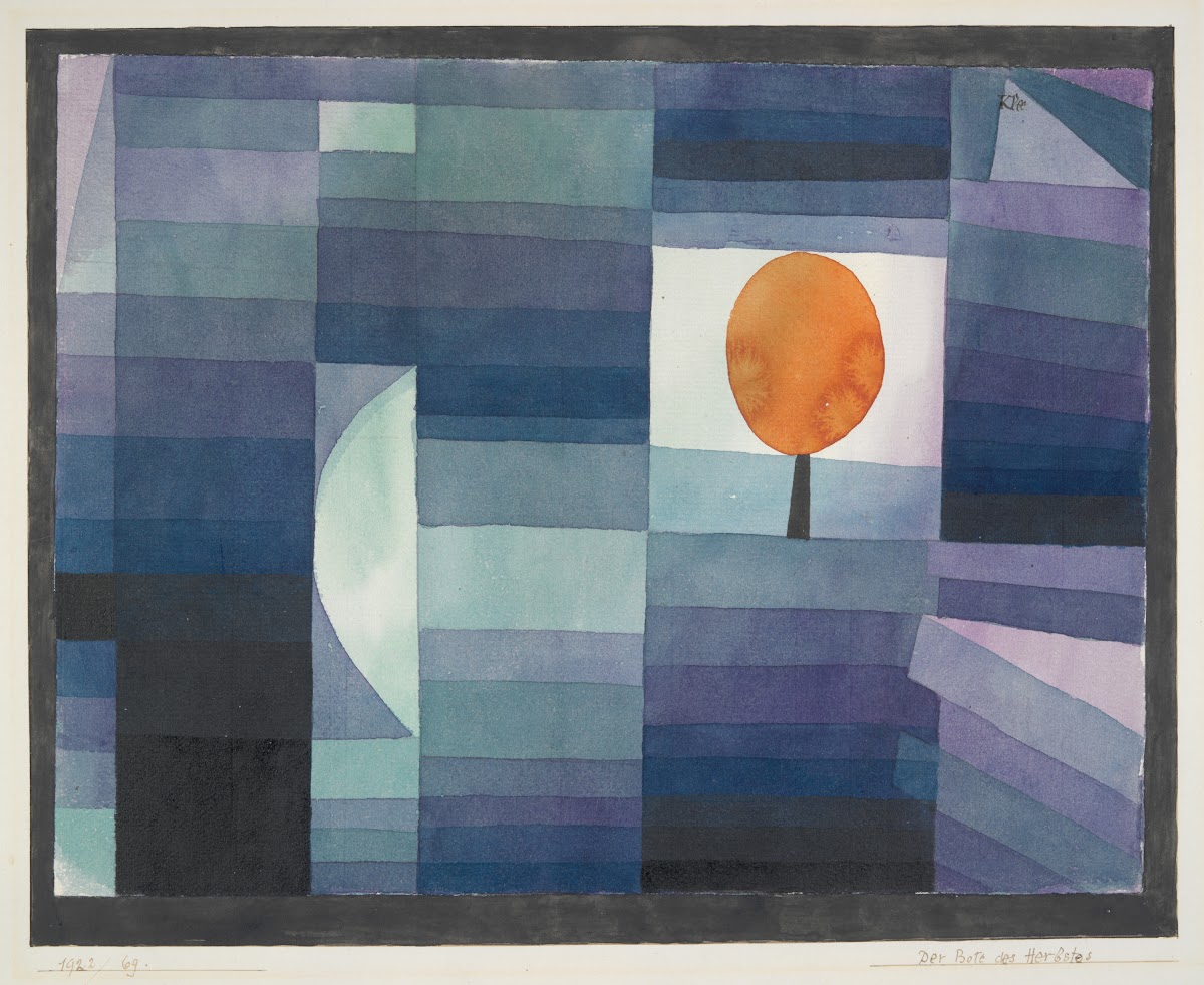 The Harbinger of Autumn green and violet gradation with orangeaccent 1922