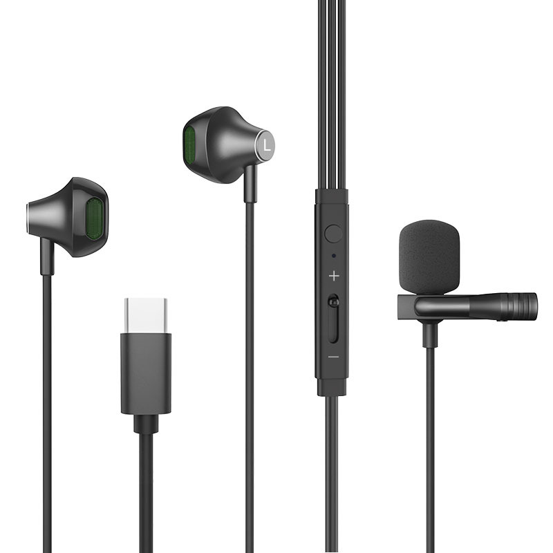 USB-C headphones with silicone tips