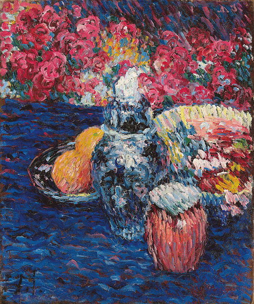 Stilleben mit Blumen und Früchten Circa 1905