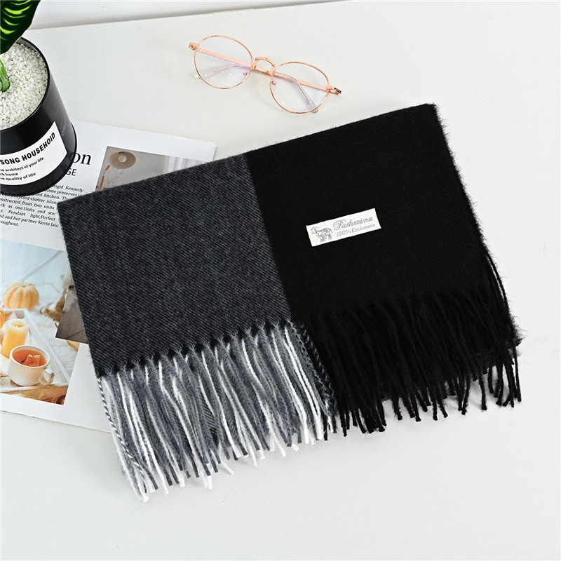 Checked Scarf in Cashmere Look, 70x200 cm