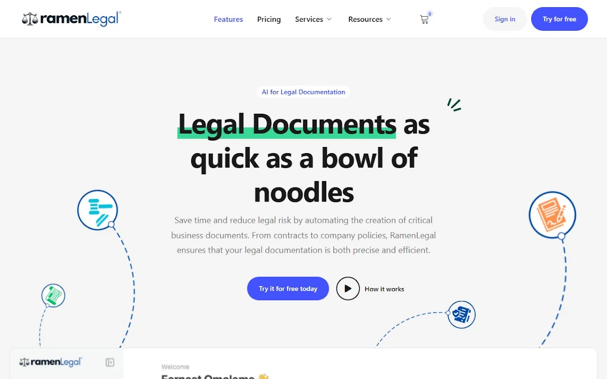 Captura de RamenLegal
