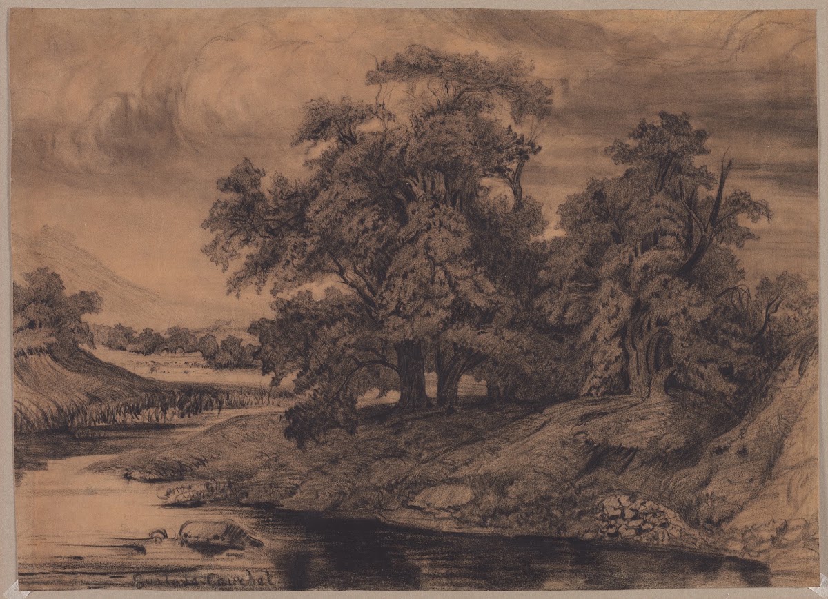 Landscape with Large Trees c 1870