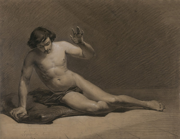 Reclining male nude 1853