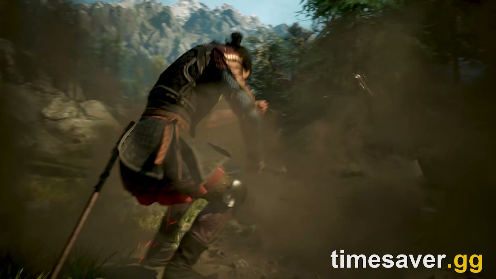 Coen mid-swing in a fast, blurred melee exchange — the kind of fight Challenging and Duelist make far deadlier