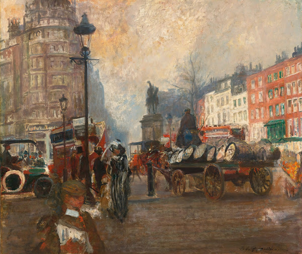 Knightsbridge Seen From Sloane Street December 1913