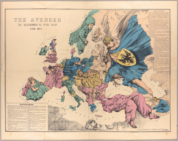 The Avenger An Allegorical War Map For 1877 1877