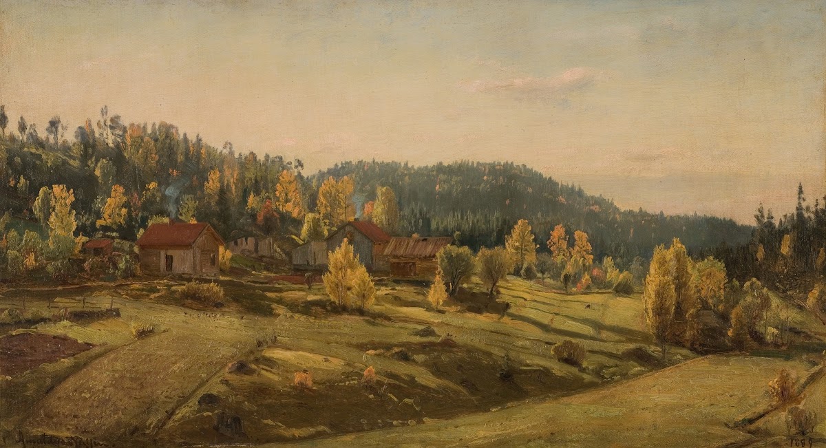 Høst ved Porsgrund 1889
